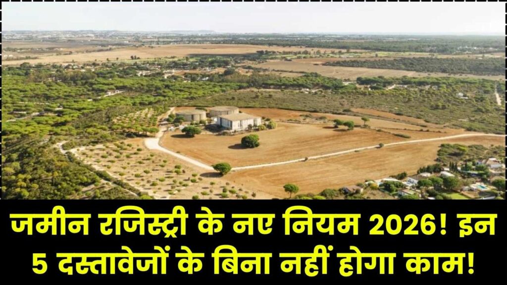 जमीन रजिस्ट्री के नियम बदले! 2026 की नई गाइडलाइंस के अनुसार इन 5 डॉक्यूमेंट्स के बिना नहीं होगी रजिस्ट्री; खरीदने से पहले लिस्ट देख लें