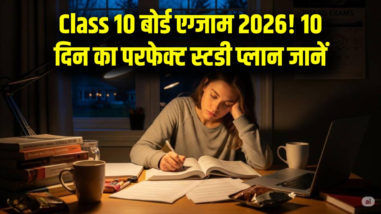 CBSE Class 10 Board Exam 2026: आखिरी 10 दिनों का परफेक्ट स्टडी प्लान, ऐसे करें फुल तैयारी