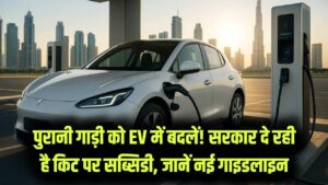 Electric Vehicle (EV) Retrofitting Subsidy: पुरानी पेट्रोल कार या बाइक को ई-व्हीकल में बदलें; सरकार दे रही है रेट्रोफिटिंग किट पर भारी छूट, नई गाइडलाइन जारी।