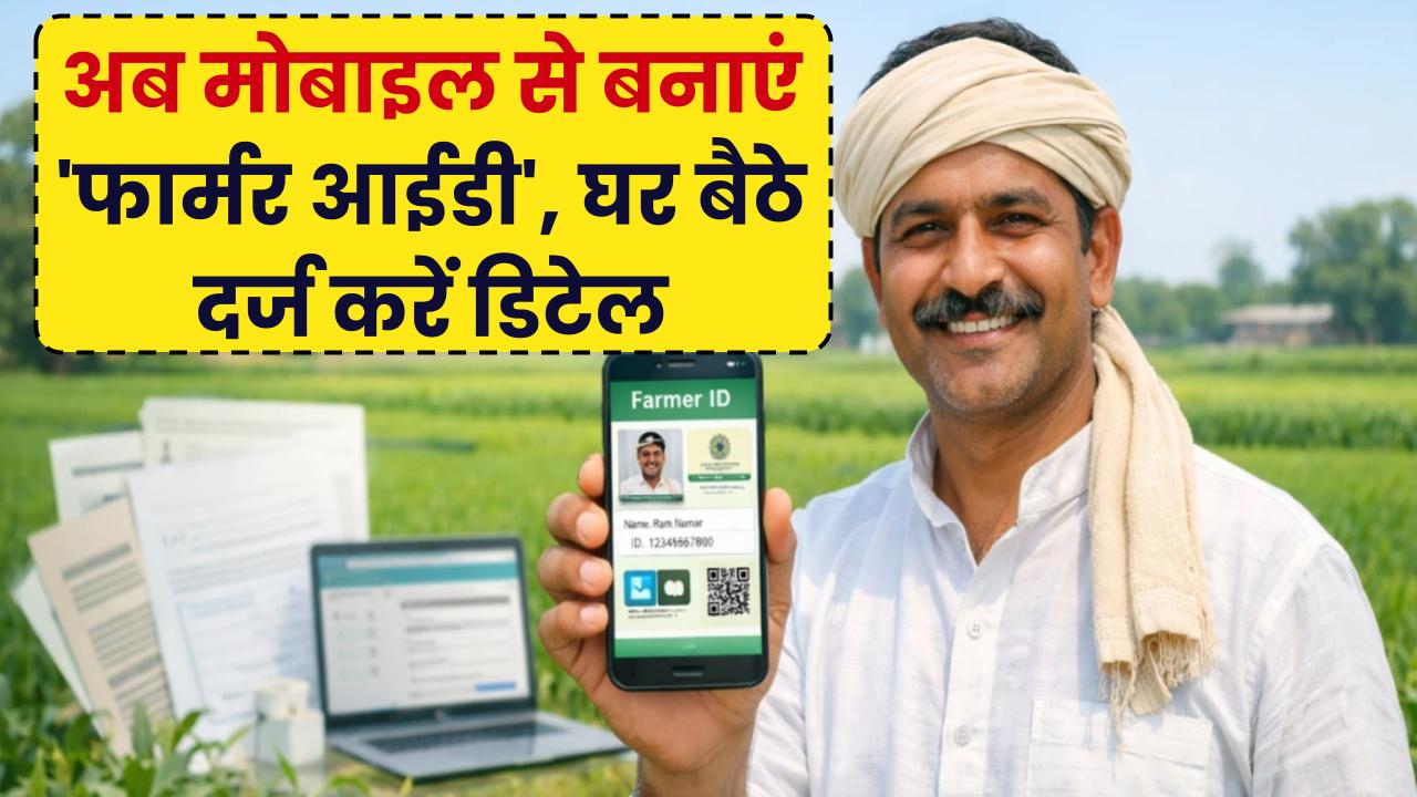 अब मोबाइल से खुद बनाएं अपनी 'फार्मर आईडी'! किसान रजिस्ट्री की नई प्रक्रिया शुरू, घर बैठे पोर्टल पर ऐसे दर्ज करें अपनी डिटेल