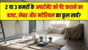 2 या 3 कमरों के अपार्टमेंट को पेंट कराने का बजट, 2026 में लेबर और मटेरियल का कितना आएगा कुल खर्च?
